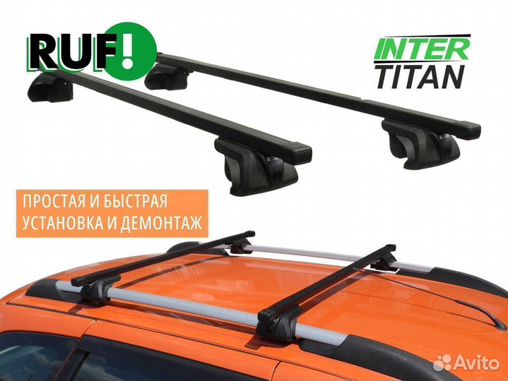 Багажник на рейлинги LADA inter titan Квадрат