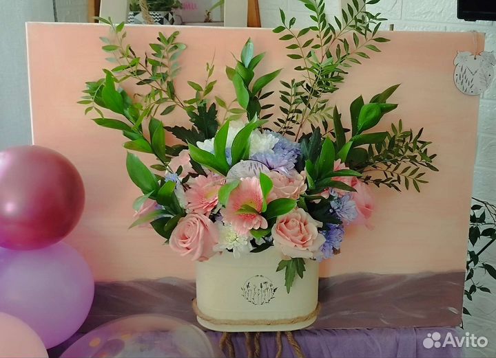 Картина-букет цветов для подарка