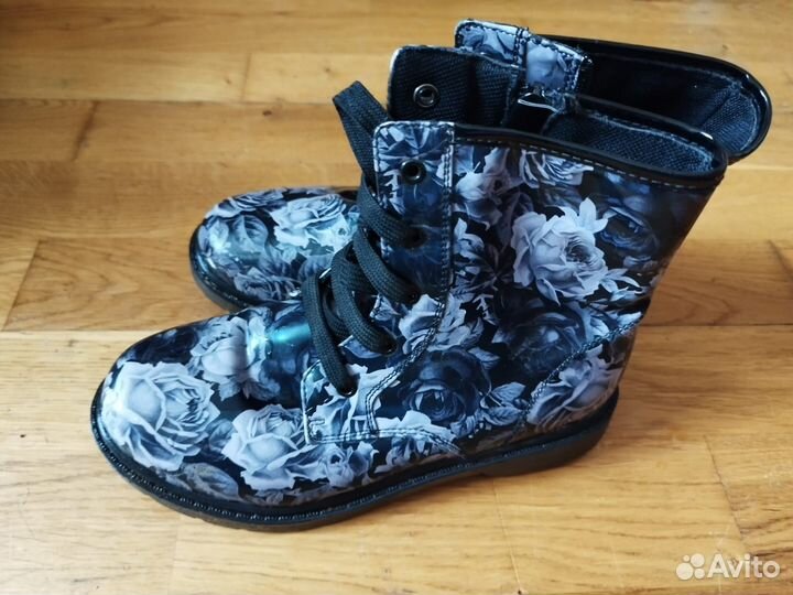 Ботинки резиновые для девочки 34