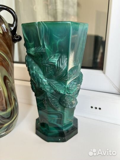 Вазы хрусталь, цветное стекло винтаж СССР