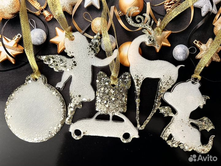 Елочные украшения ручной работы