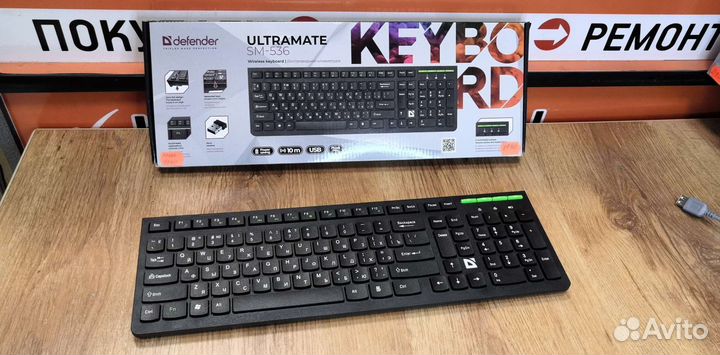 Компактная беспроводная клавиатура Defender