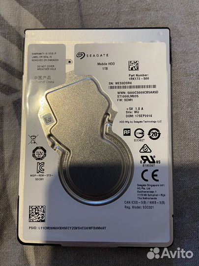 Жесткий диск seagate 1tb