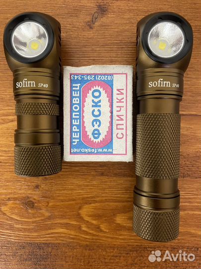 Фонарь Sofirn SP40 + батареи: 1x18650, 1x18350