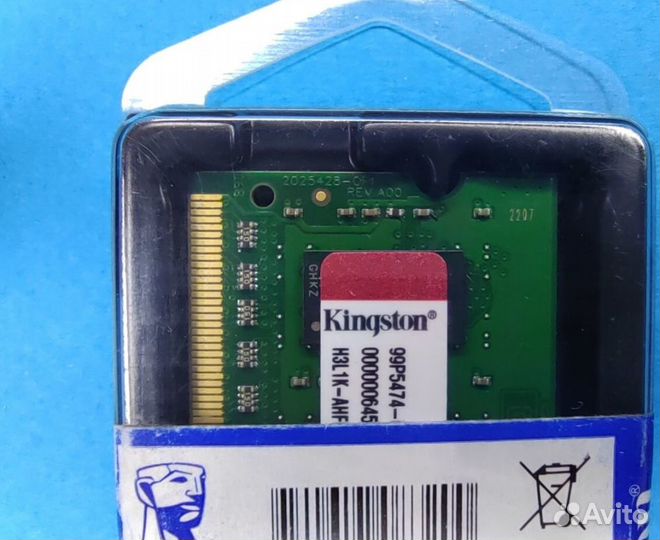 Оперативная DDR3 L 4 GB 1600 mhz Kingston sodimm