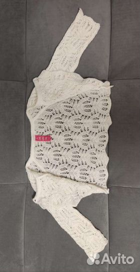 Болеро для девочки вязанное и меховое