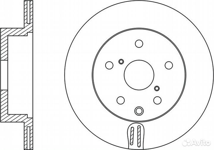 Диск тормозной nibk RN1439