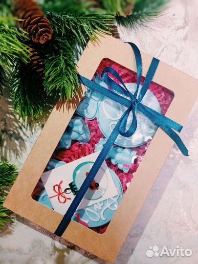 Новогоднее мыло ручной работы