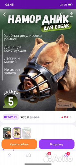 Намордник для собак