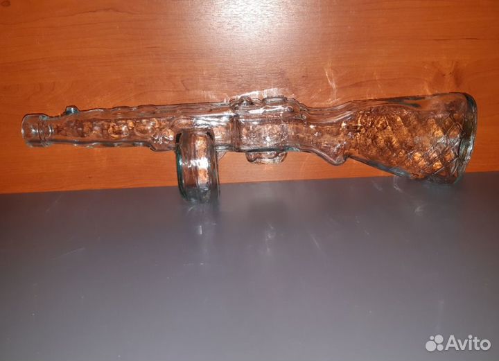 Бутылка стеклянная. Пистолет Пулемёт Шпагина. ппш