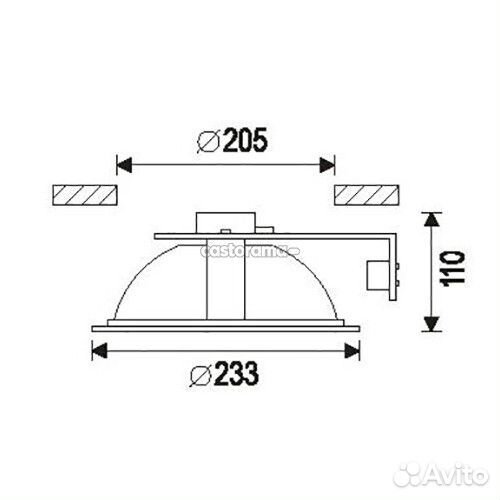Светильник встраиваемый Imex IL.0008.4615 2 х E27