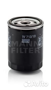 Фильтр масляный cadillac/chevrolet/opel w713/18