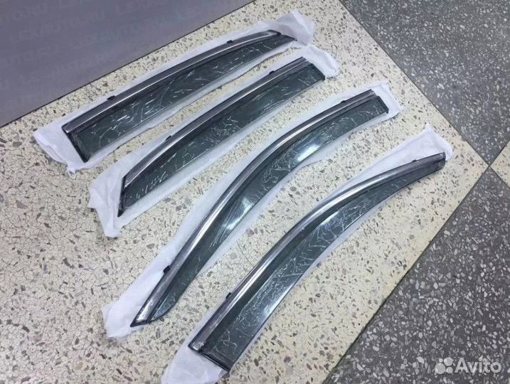 Дефлекторы окон Хром молдинг KIA sportage 2012