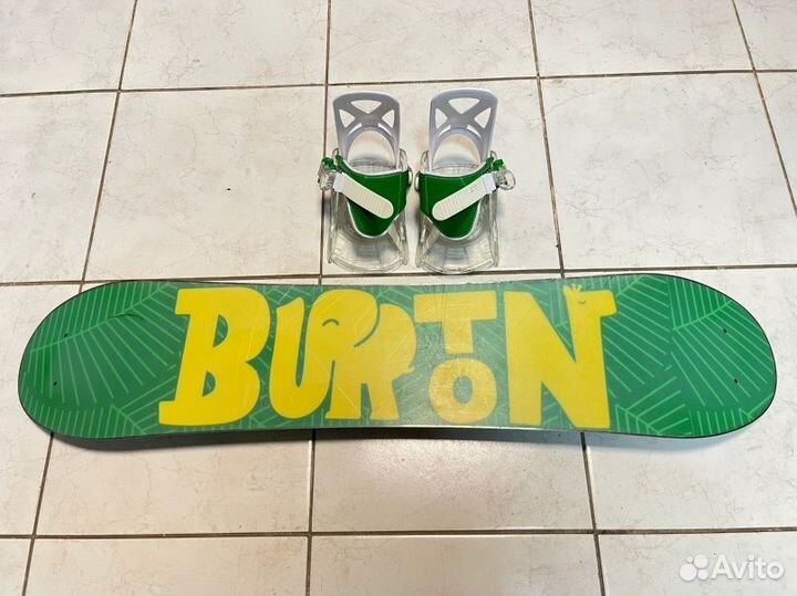 Детский сноуборд комплект Burton - 100 - XS