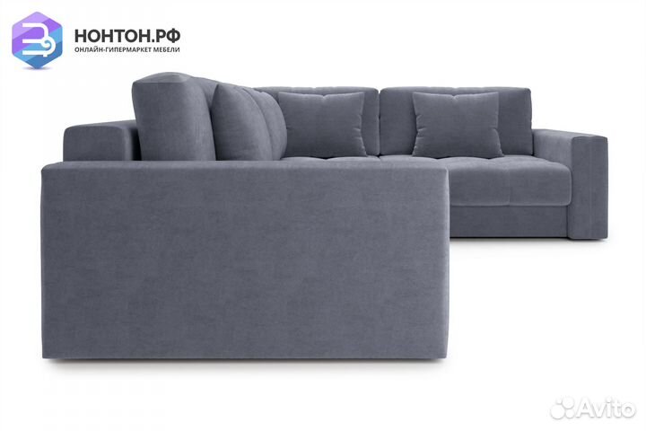 Диван угловой тик-так Монарх М3У1 темно-серый