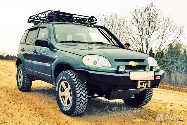 Бампер риф силовой передний ваз Нива