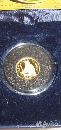 Золото 999 пробы монета Хоббит