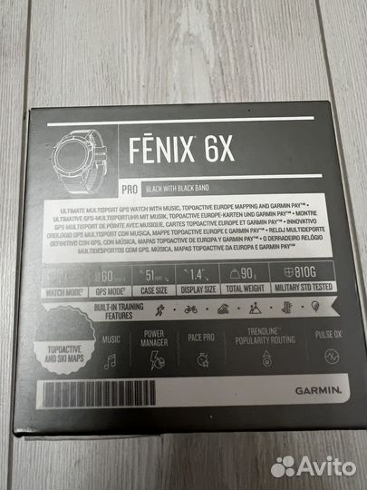 Часы Garmin Fenix 6x pro