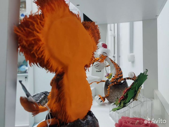 Кот с рыбой. Фоамиран. Магнит. Подарки