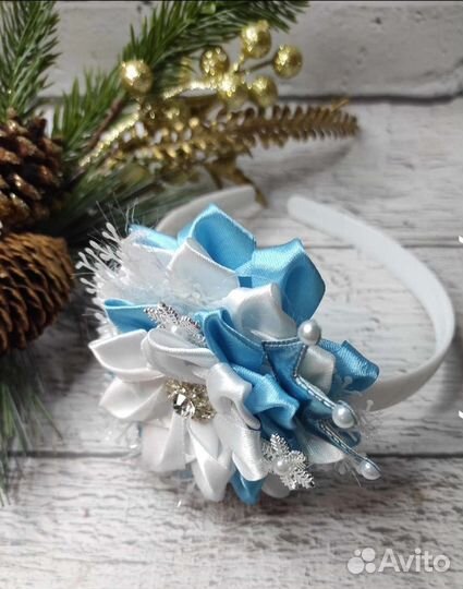 Ободок снежинка