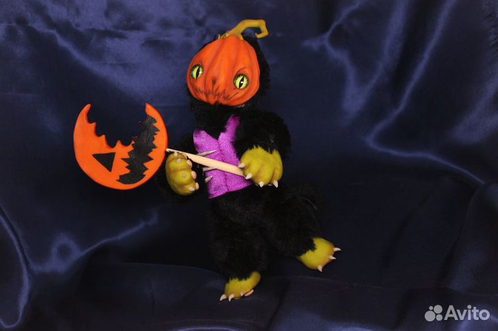 Кот-тыква ручной работы