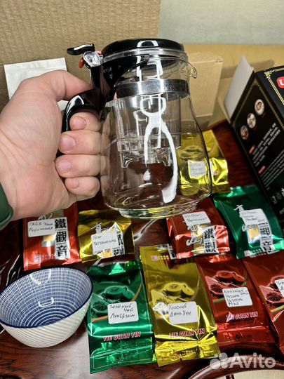 Набор стартовый китайский: пуэр дахунпао чайник