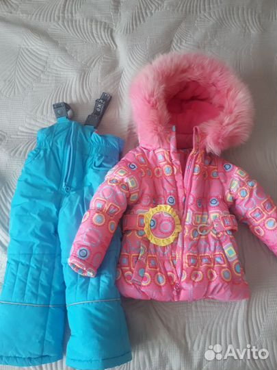Куртка и штаны зимние на девочку новые