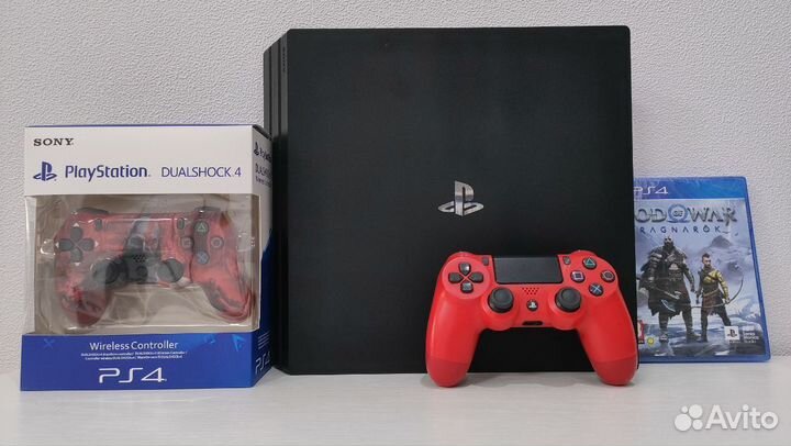 Sony PS4 Pro 2 геймпада и 75 игр