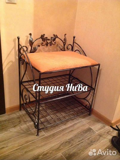 Кованая банкетка № 54