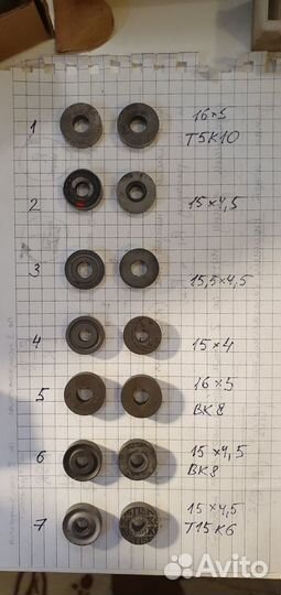 Пластины СССР твердосплавные