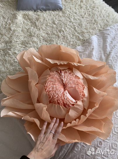 Цветок из гофрированной бумаги