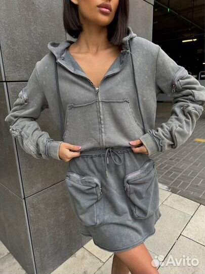 Костюм варенка бомбер и юбка