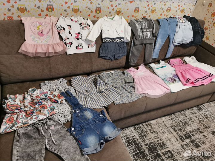 Вещи пакетом для девочки 86 92