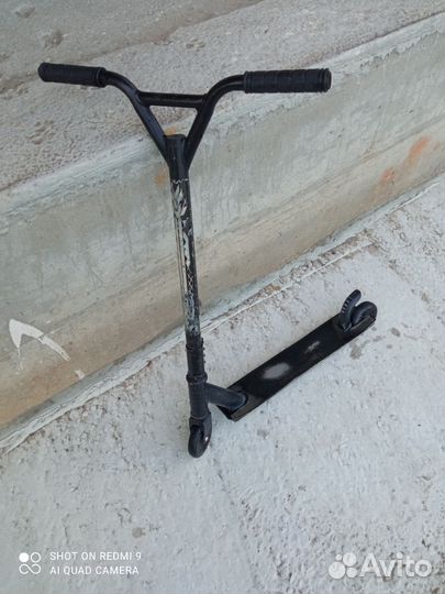 Самокат трюковой с лыжами