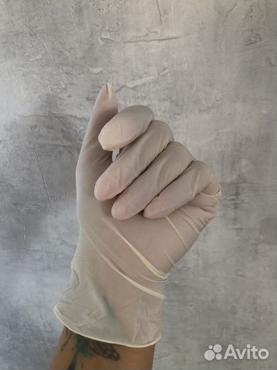 Перчатки медицинские латексные