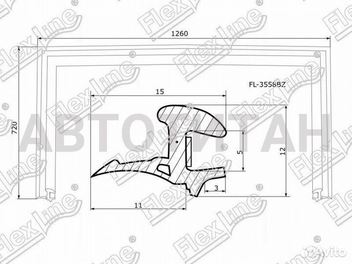 Молдинг лобового стекла mazda CX-5 3/4 12-17