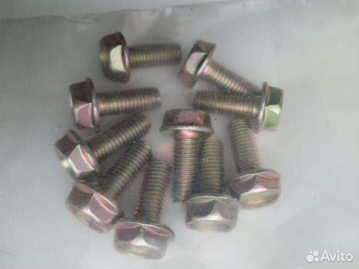 Болт оцинкованный с фланцем 10х25 кл.пр.8.8