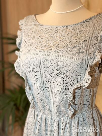 Кружевное платье Zara (стиль бохо) XS-S