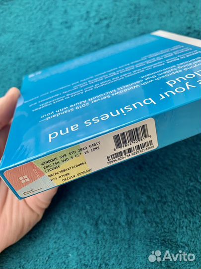 Windows Server STD 2019 Eng 5CLT 16core P73-07680