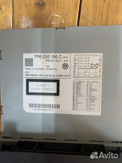 Магнитола на Volkswagen Touareg