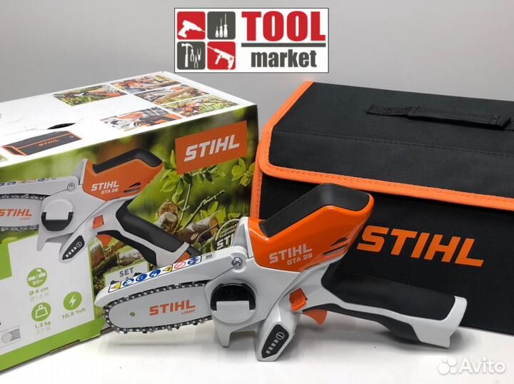 Аккумуляторная мотопила stihl GTA 26 SET (AS 2, AL