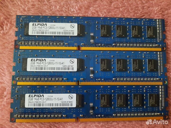 Оперативка память ddr3 2gb Samsung Kingston Elpida