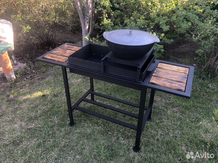 Мангал, мангал с подставкой под казан
