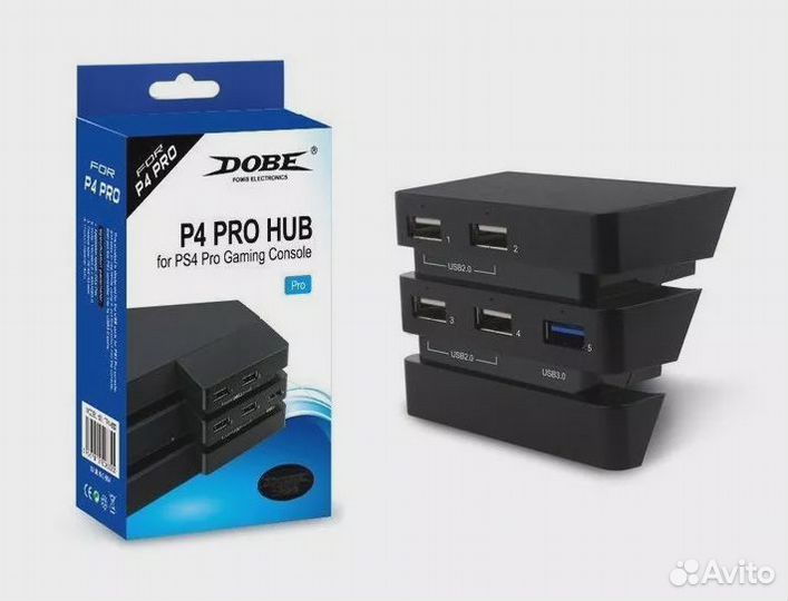 Разветвитель USB для Sony PS4 Pro Hub Dobe TP4-832