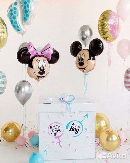 Гендер огнетушитель, шар, салют, дым на гендер