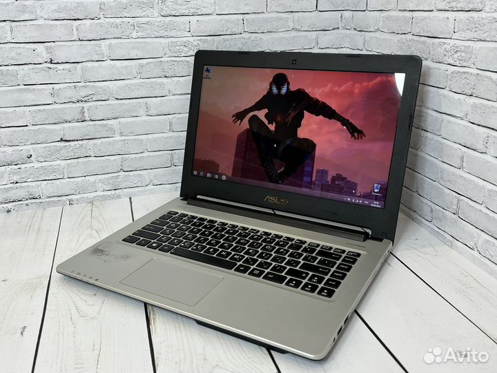 Алюминиевый ноутбук Asus i7/1000gb/8gb/гарантия