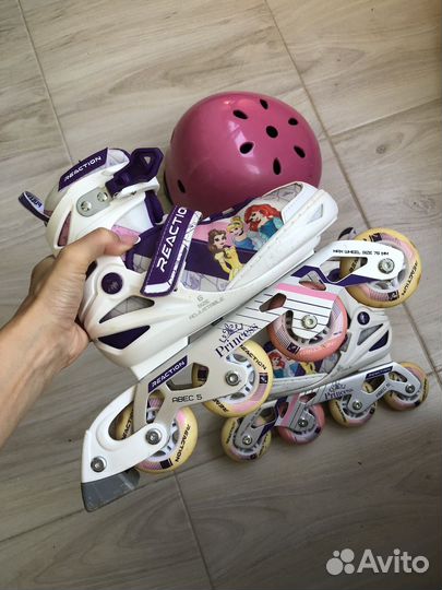 Ролики детские для девочек 31-36 reachion disney