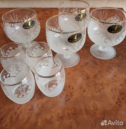 Гусь-Хрустальный набор фужеров, стопок