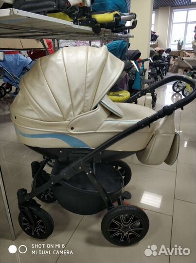 Коляска 2 в 1 эко-кожа