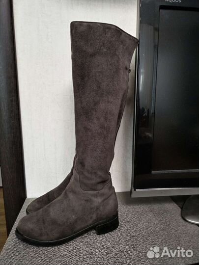 Сапоги батфорты натуральная замша